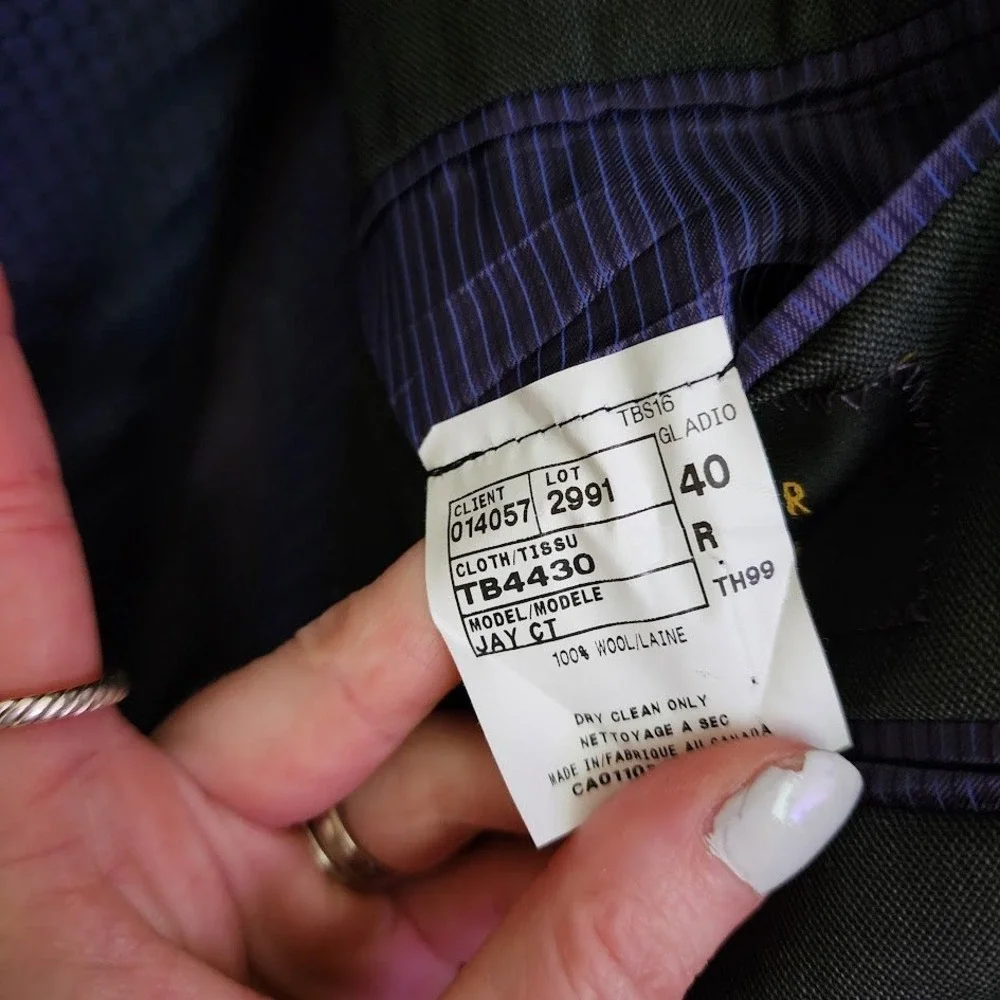 TED BAKER LONDON 2 button Endurance Wool Blazer‎ Sport Coat Gray 40R